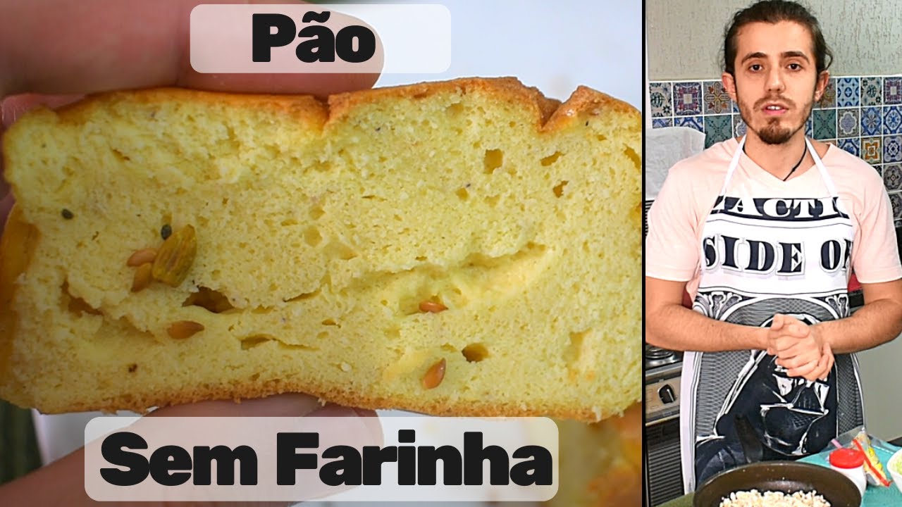 PÃO SEM NENHUMA FARINHA de Liquidificador! Proteico, Low Carb e Cetogênico | Batata Assando