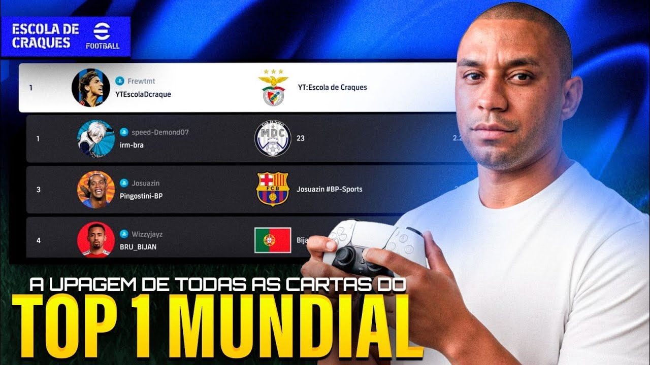 🔥 Revelei como upei TODOS os meus jogadores no eFootball (Top 1 Mundial)