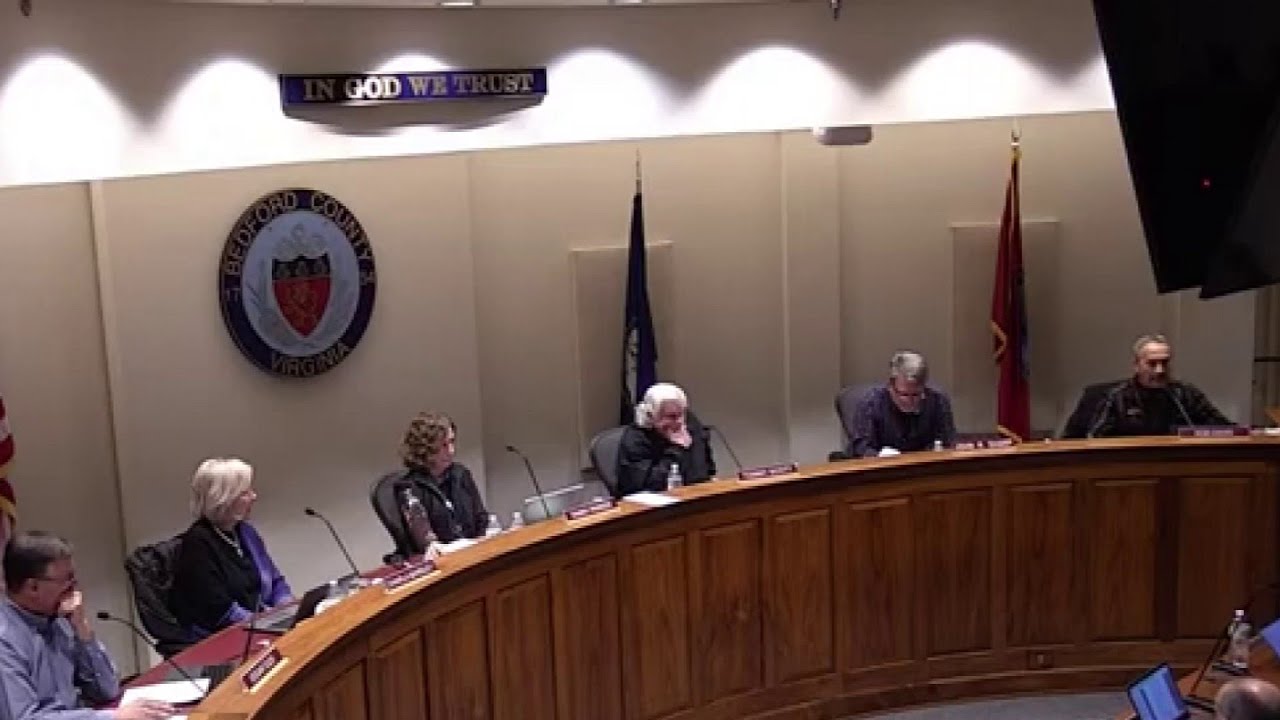 Controversial remarks at Bedford Board of Supervisors