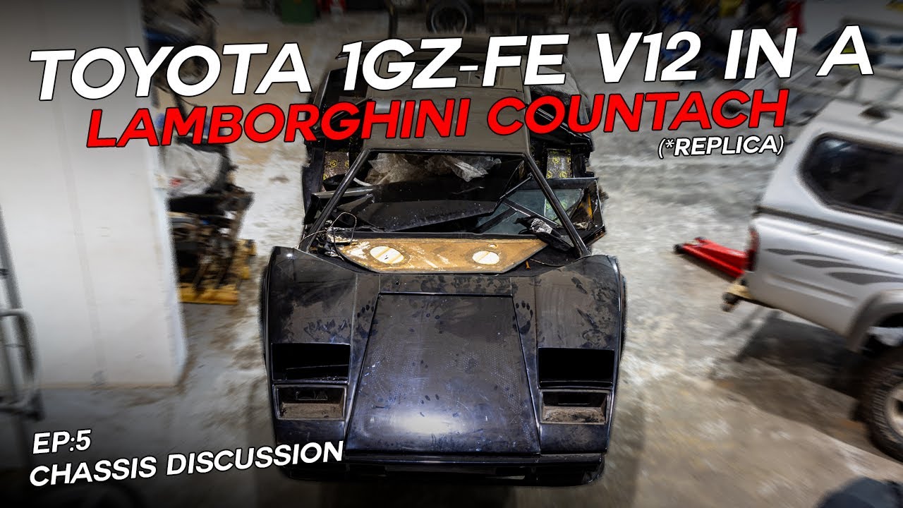 Building A Lamborghini Countach Replica With A 5L V12 Toyota 1GZ-FE - Ep: 5 (Chassis Overview)