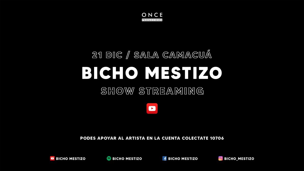 BICHO MESTIZO - Show Streaming (Sala Camacuá)