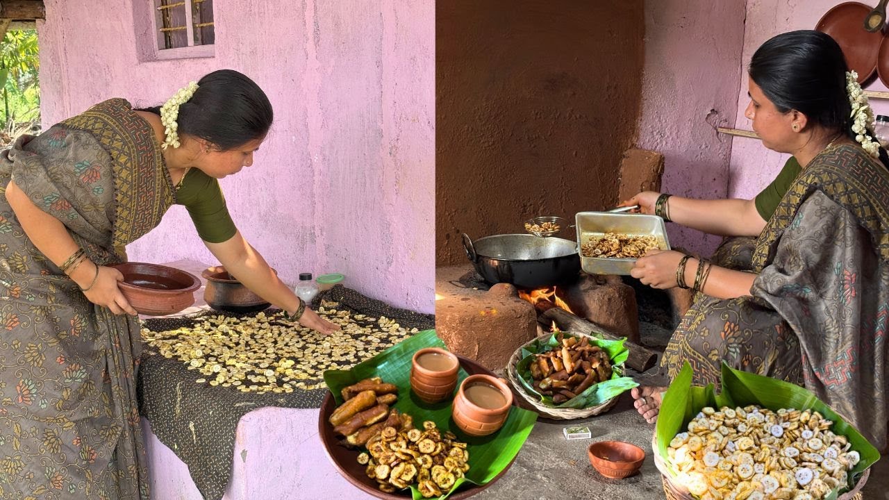 Village style Banana Chips|Simple Banana Chips|Simple Banana Bonda|Family Traditional Life