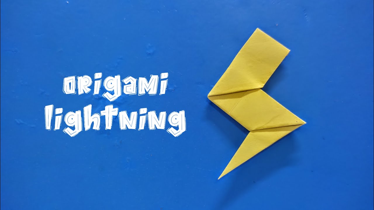 Origami Lightning Easy - How To Make Origami Lightning Easy - Origami Easy