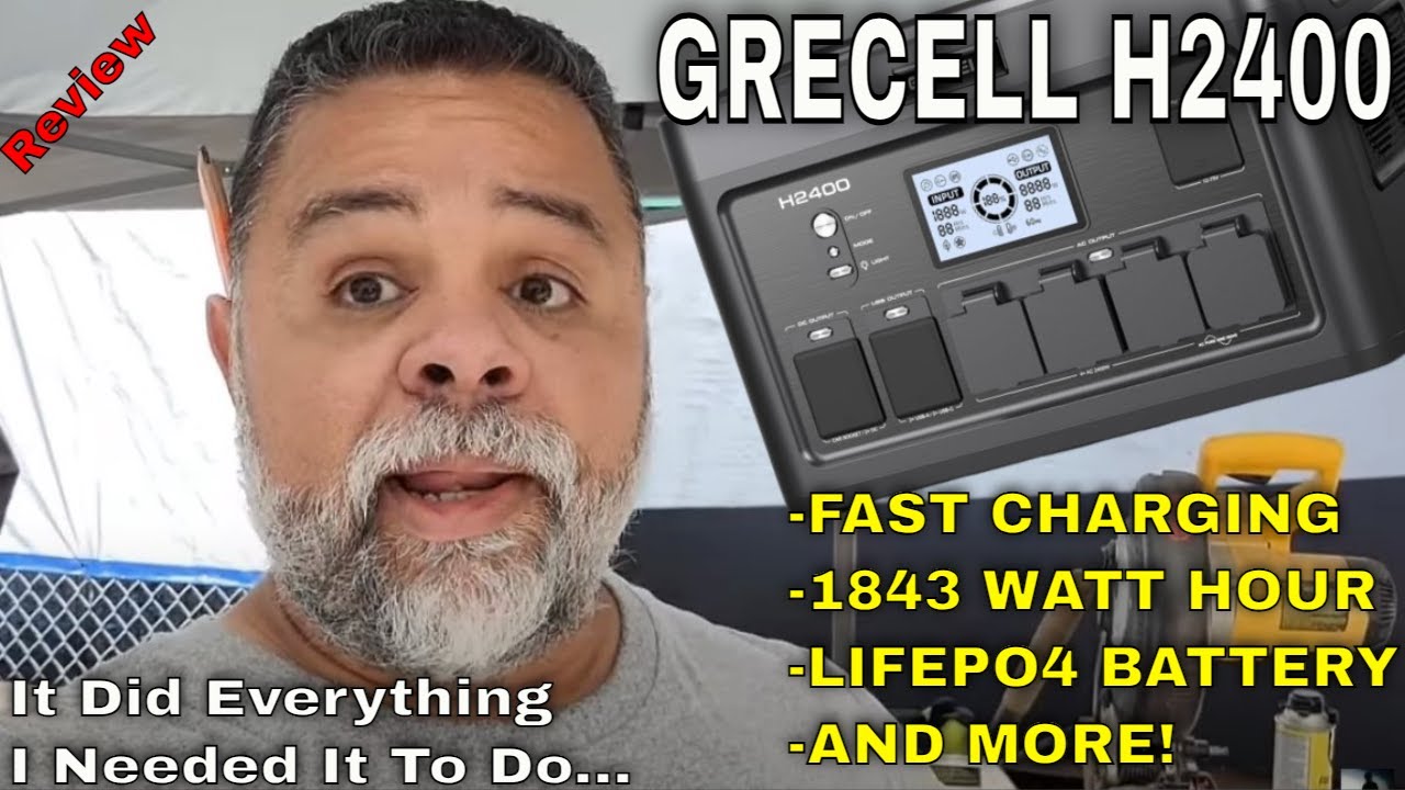This Machine Did Everything I Needed It To Do! - GRECELL H2400 Portable Power Station - Review