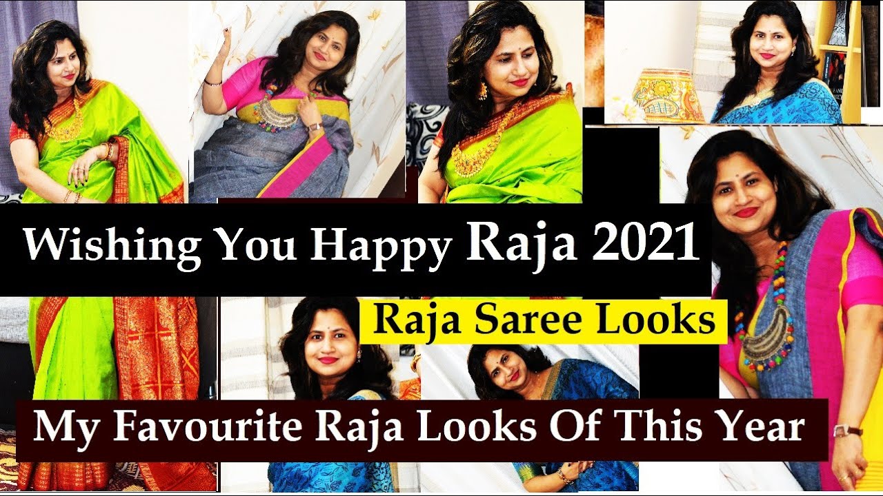 Odisha Raja 2021 Celebration | Odia Raja Saree Fashion For Ladies | Odisha Bomkai Silk Pata Saree
