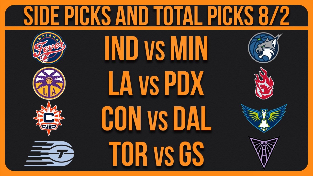 WNBA Picks Today Sunday 8/2/26 | FREE WNBA Best Bets & Predictions
