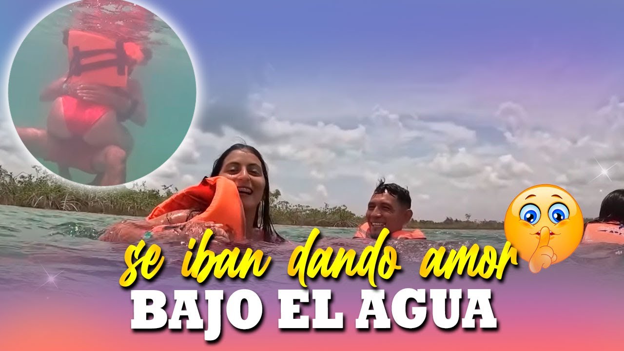 Jilo y Katy se iban dando amor debajo del agua, pensaron que la cámara no los iba a captar