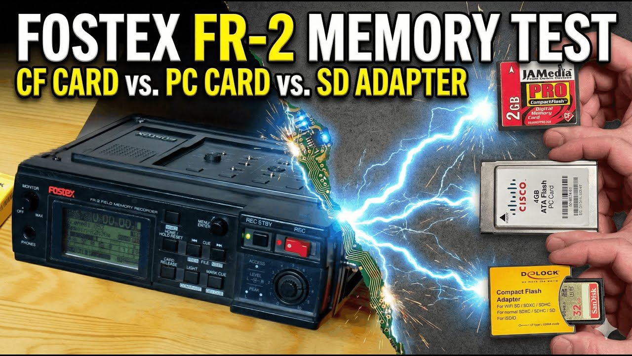 Fostex FR-2 Memory Test: CF Card vs. DeLock SD to CF Adapter vs. ATA PC Card