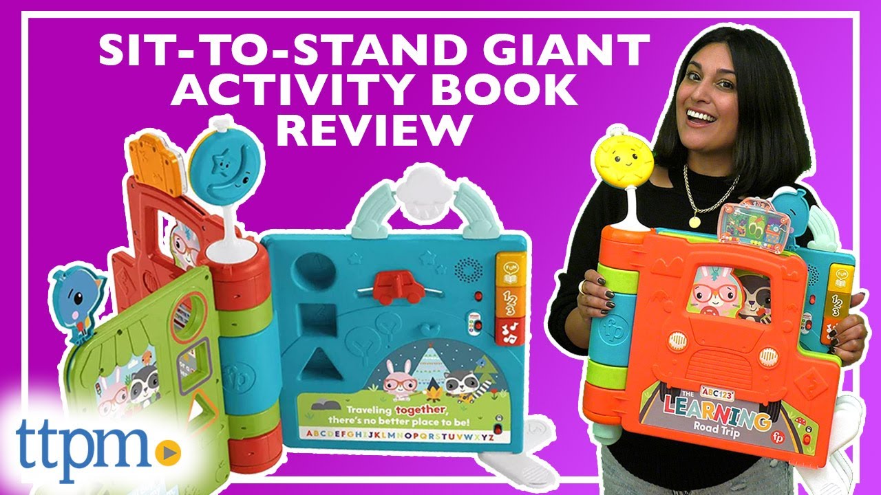 Sit-to-Stand Giant Activity Book from Fisher-Price Review!