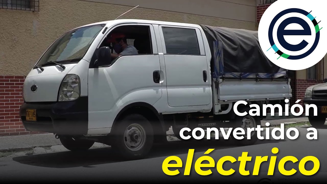 Camión eléctrico convertido en Colombia. Otro retrofit, pero ahora para el trabajo pesado.