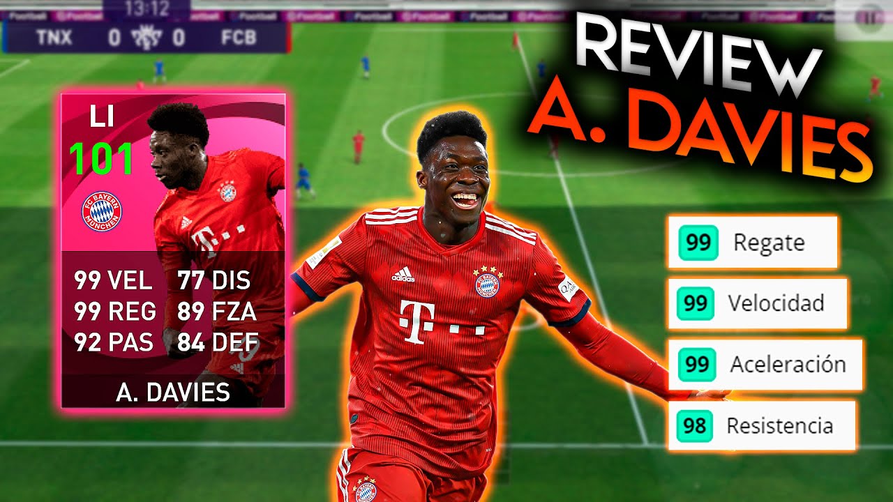 Así JUEGA DAVIES ICONIC 101 *EL MEJOR LATERAL* | PES 2021 Mobile | Rabanillo