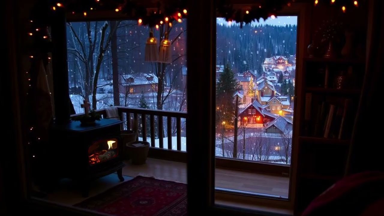 Peaceful Resolute - Fireplace for Ambience - No Sound