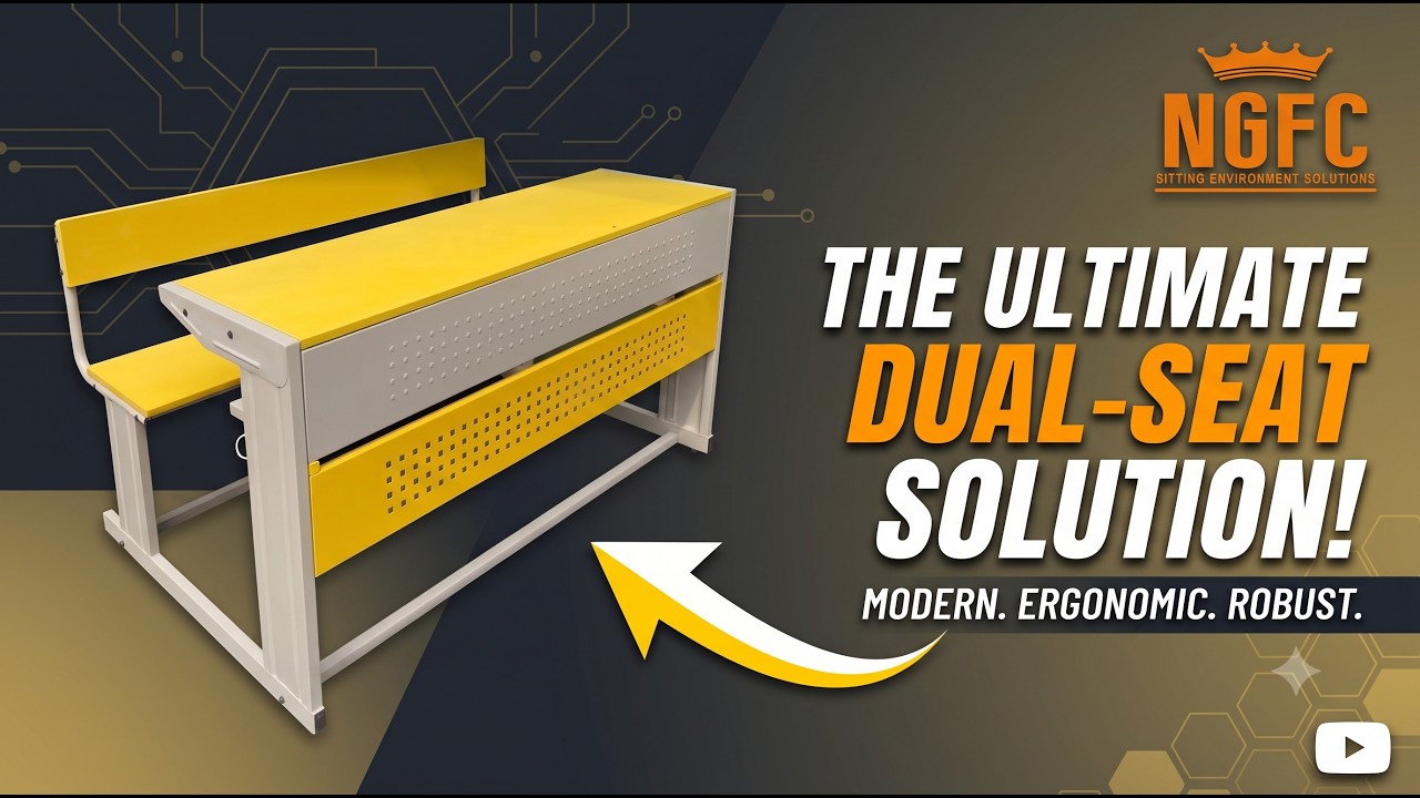 Modern School Desk and Bench Combo Assembly & Review | Classroom Furniture Setup