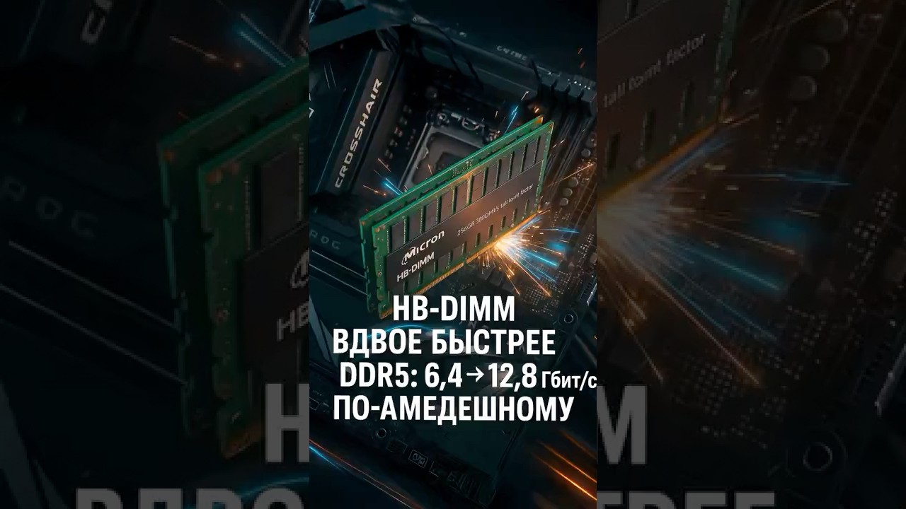 AMD HB-DIMM: как удвоить скорость DDR5 до 12,8 Гбит/с без новых DRAM