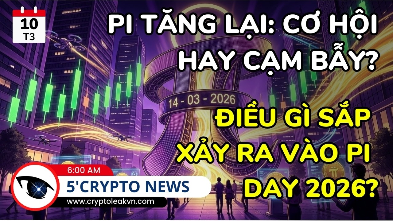 [5 Ph&uacute;t Crypto] Gi&aacute; Pi Network Tăng Trở Lại Trước Thềm Sự Kiện Pi Day 2026