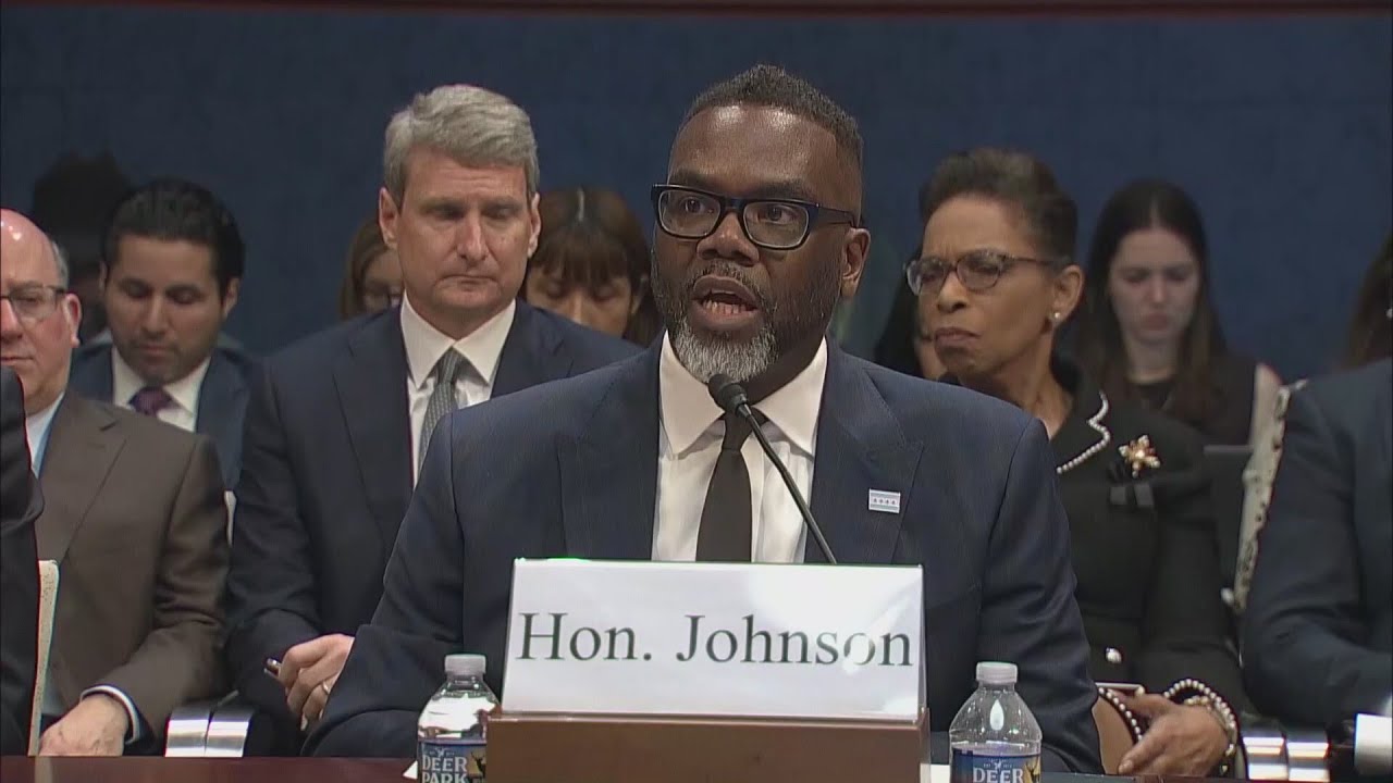 Mayor Brandon Johnson in contentious congressional hearing on Capitol Hill over sanctuary cities