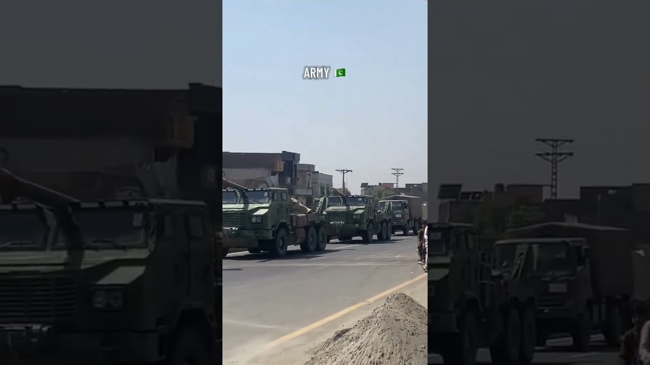 Massive Pakistan Army Movement in Sialkot: M109 & SH-15 Guns Deployed Near India Border