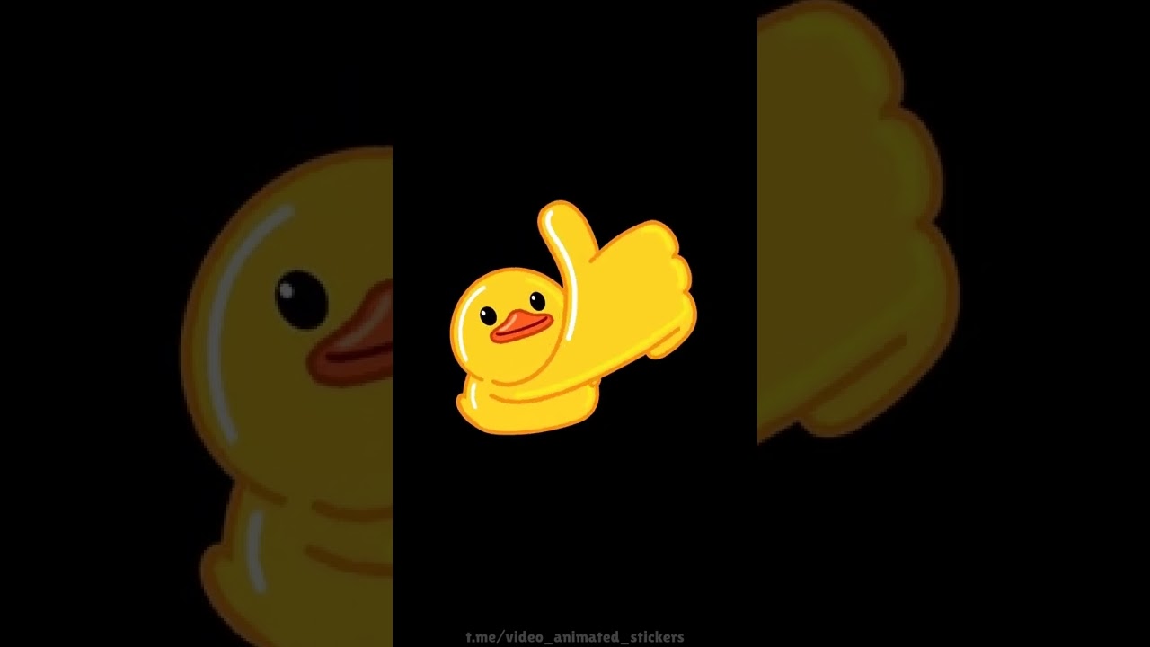 Duck sticker pack. Like Animated Sticker | Стикерпак «Утка». Анимированный стикер «Лайк»