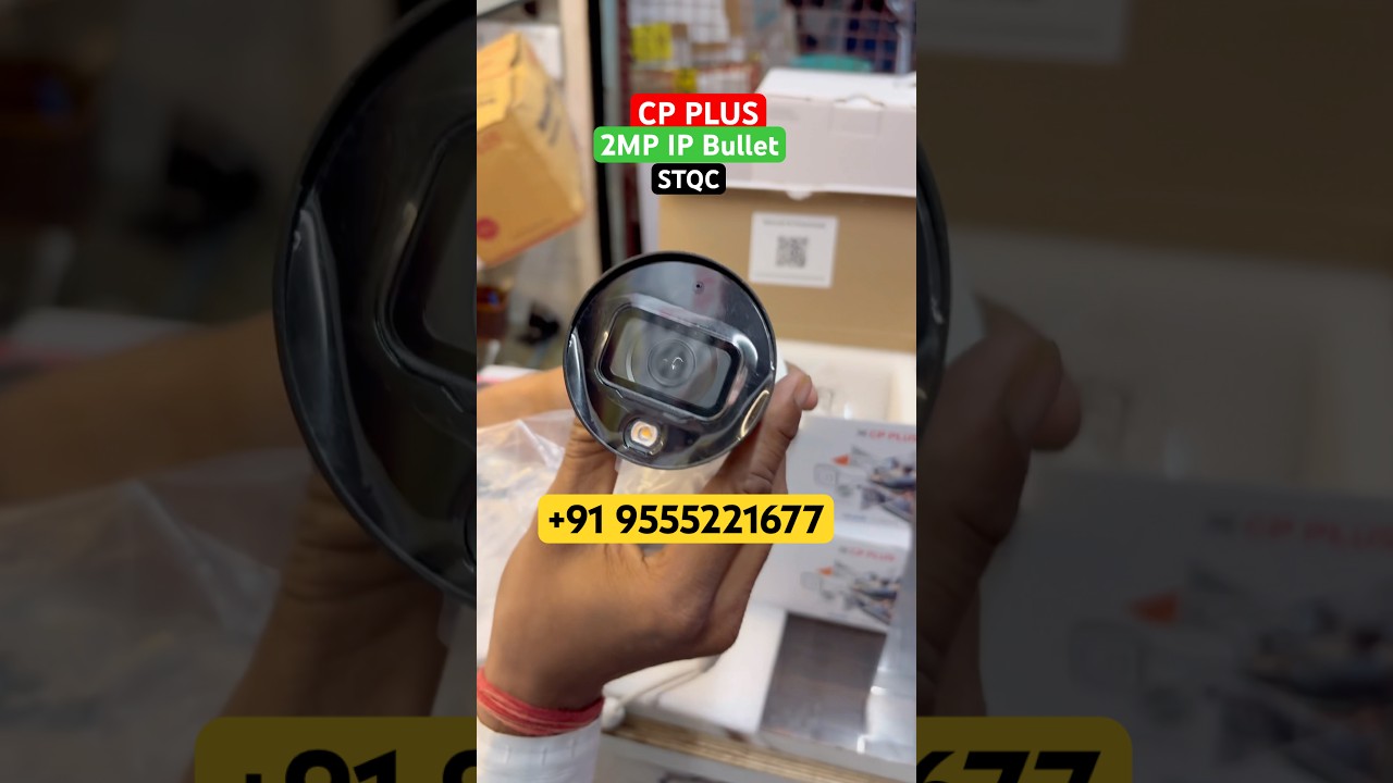 CP Plus 2MP Illumax Bullet Camera STQC Pass #cpplus #ipcamera #2mp #stqc #securitycamera
