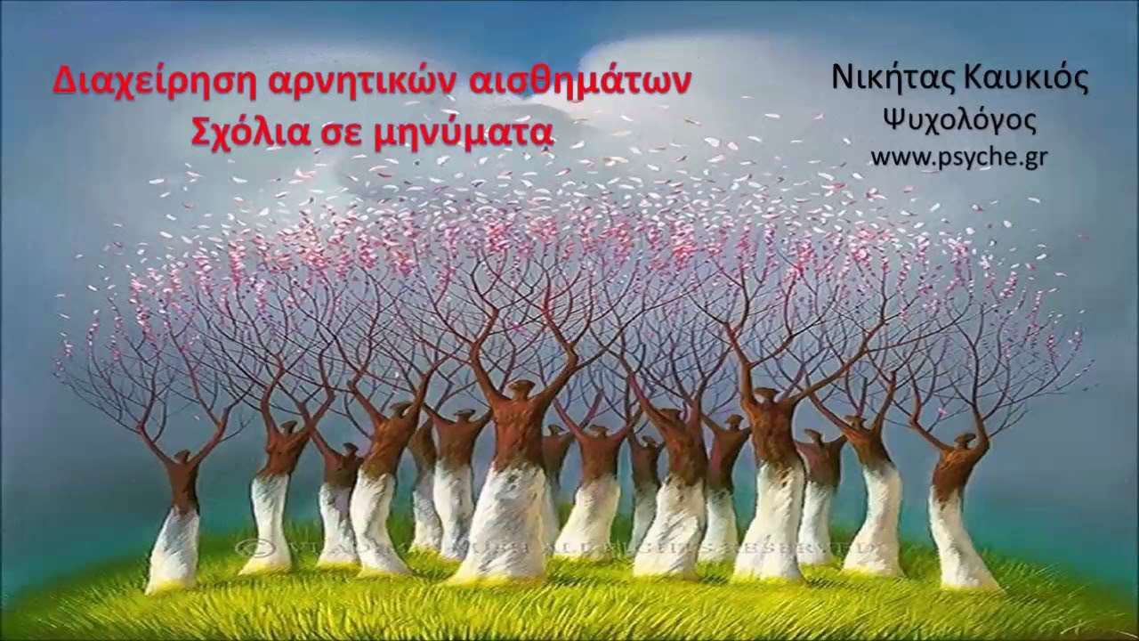 Διαχείριση αρνητικών αισθημάτων.