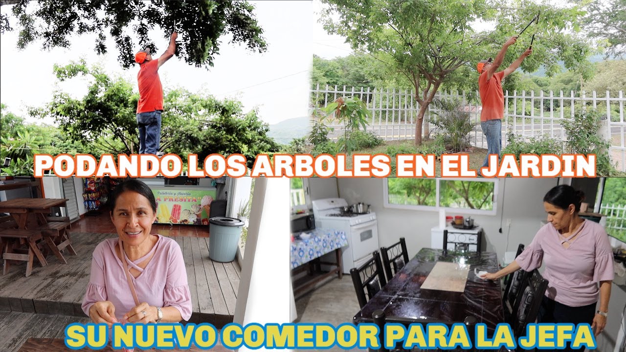 LIMPIANDO MI JARDIN EN EL RANCHO| FUIMOS A LA MUEBLERIA| LA JEFA MUY CONTENTA CON SU COCINA...
