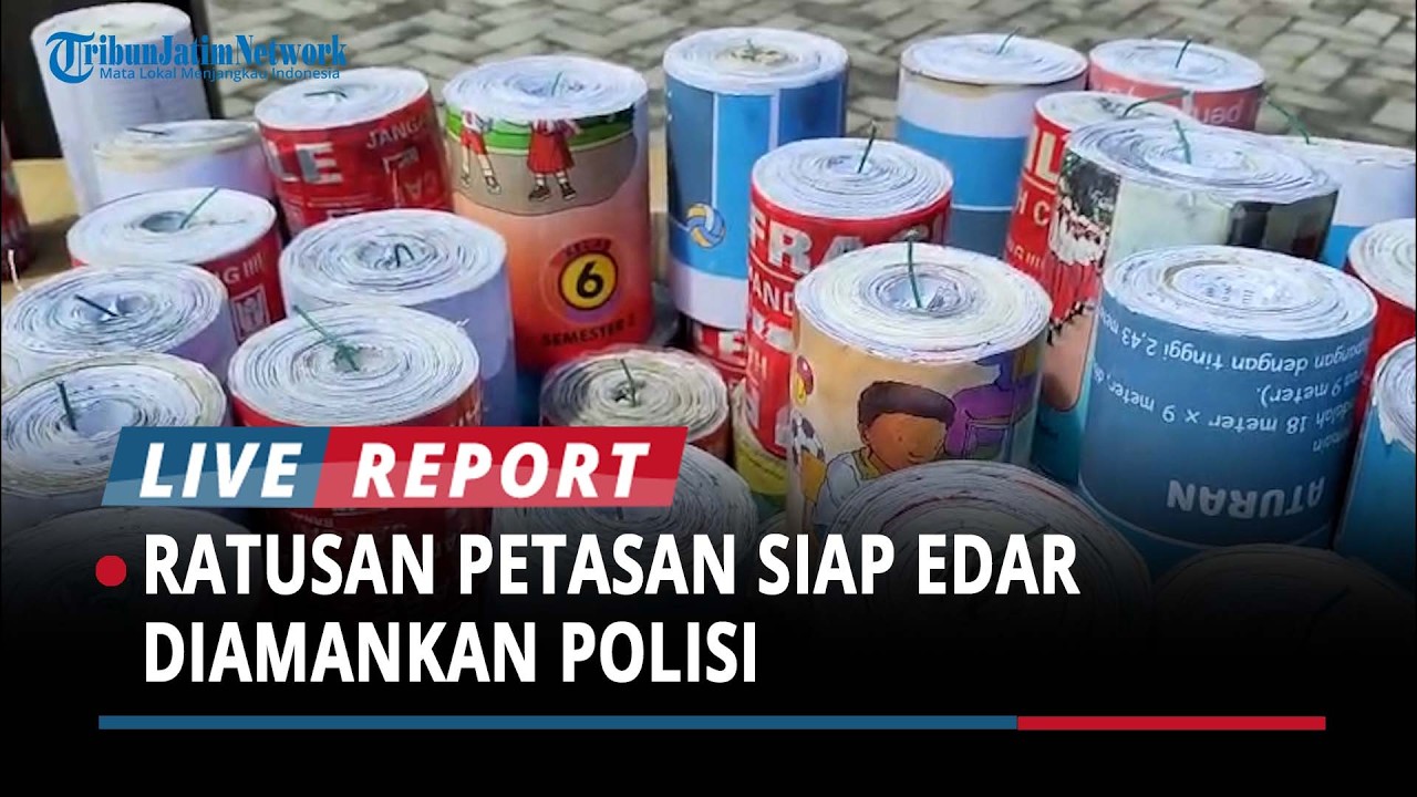 Berawal dari Live TikTok, Ratusan Petasan Siap Edar Diamankan Polisi di Kediri