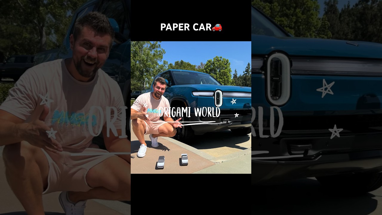 HOW TO MAKE PAPER CAR ORIGAMI WORLD CRAFTS | DIY ORIGAMI PAPER CAR STEP BY STEP | PAPER CAR BUILD