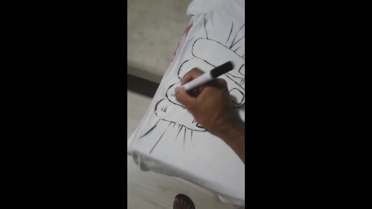 Desenhando em camiseta - Caneta para tecido canal atomics