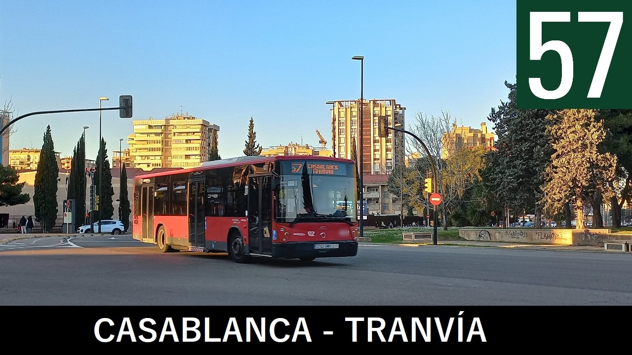 Zaragoza | Avanza | Línea 57 / Casablanca - Tranvía