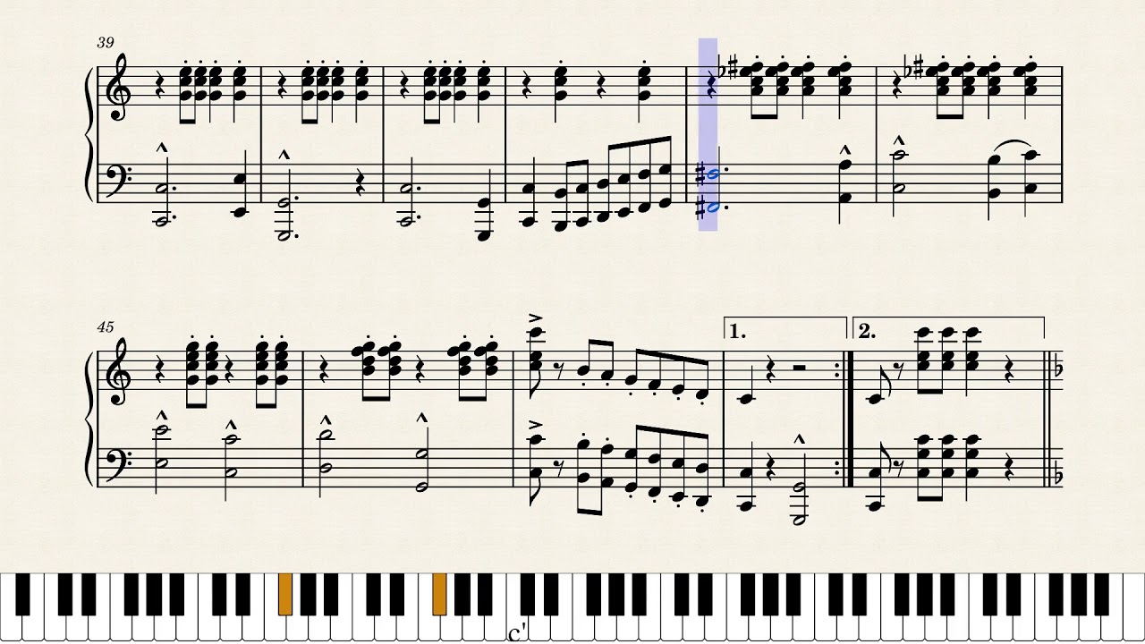 Julius Fucík - Entry of the Gladiators (Piano Version)