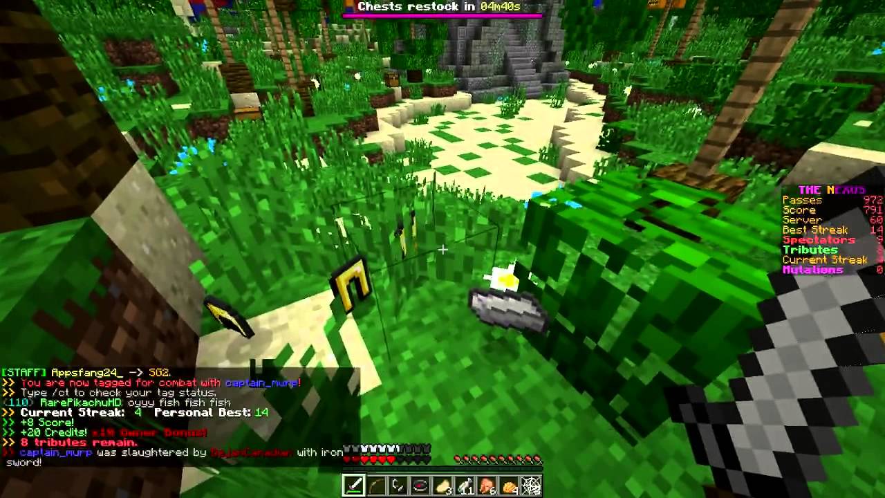 Minecraft: Hunger Games w/Mitch! Game 597 - CHEEKY DEATHMATCH