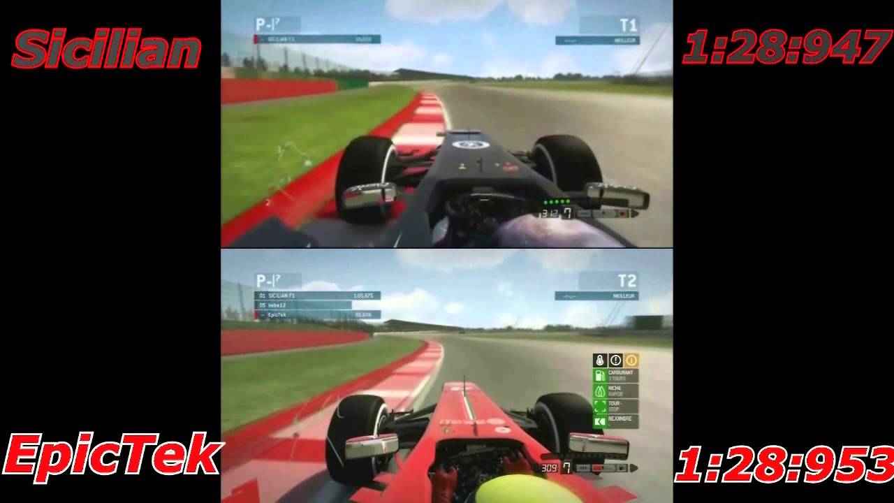 F1 2013 Lap comparison : Sicilian Vs EpicTek