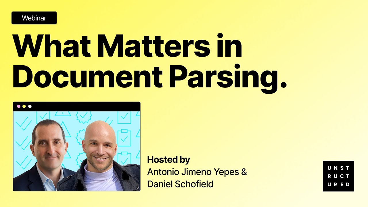 Webinar: What Matters in Document Parsing—and How to Measure It