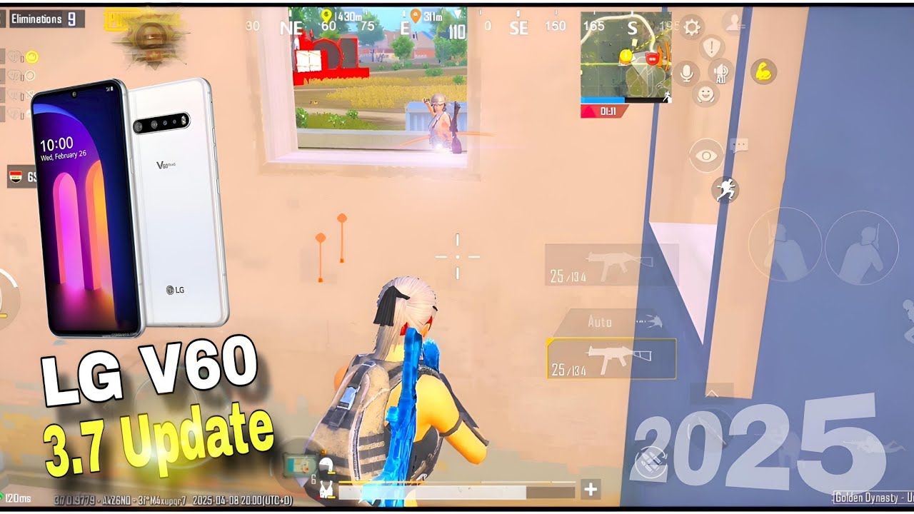 NEW!!😍 Update 3.7 Pubg Test | lg v60 thinq 5g pubg test | 60FPS | PUBG MOBILE | LG V60 |
