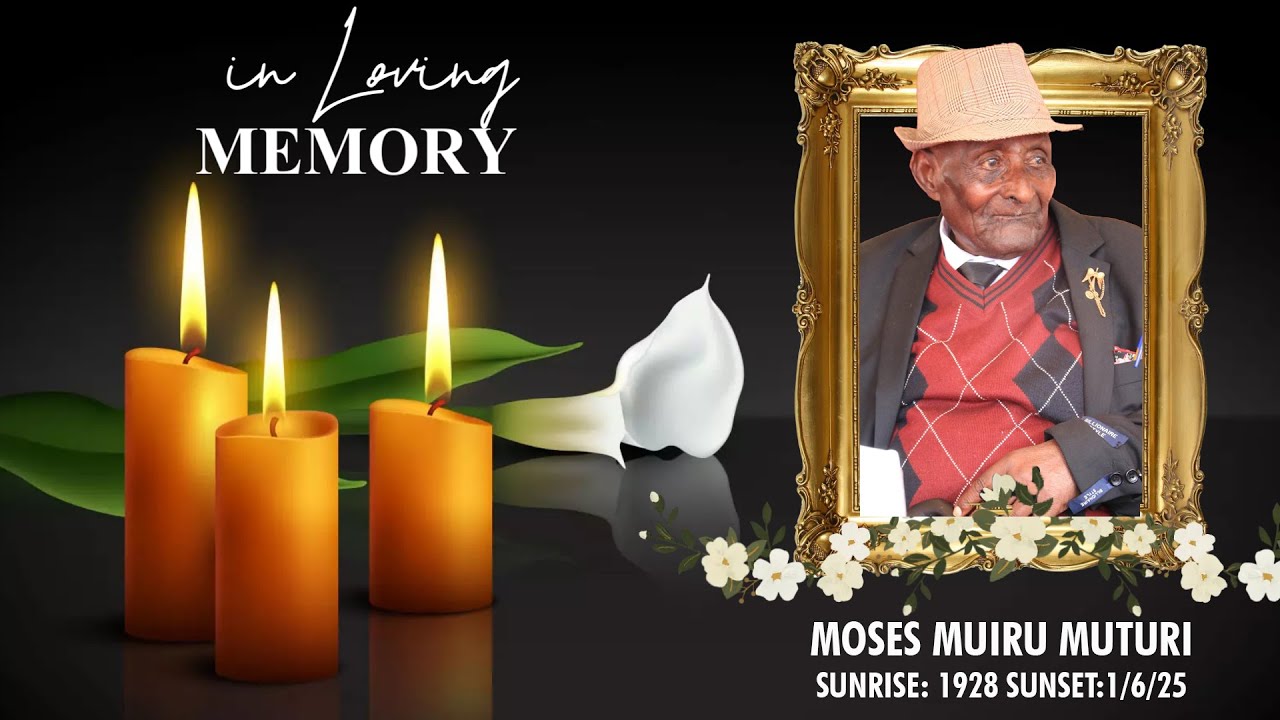 Celebrating the life of Moses Muiru Muturi  (1928-2025).