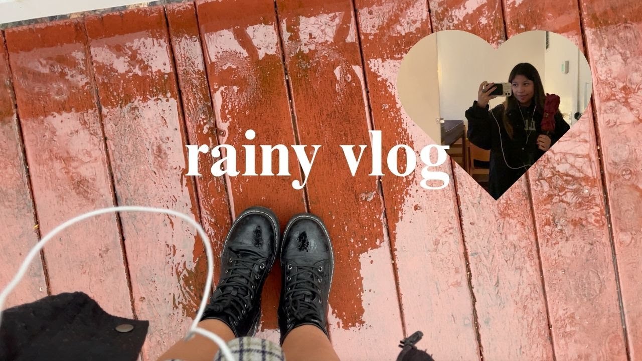 slow rainy morning vlog ☕️📖🌧🎧