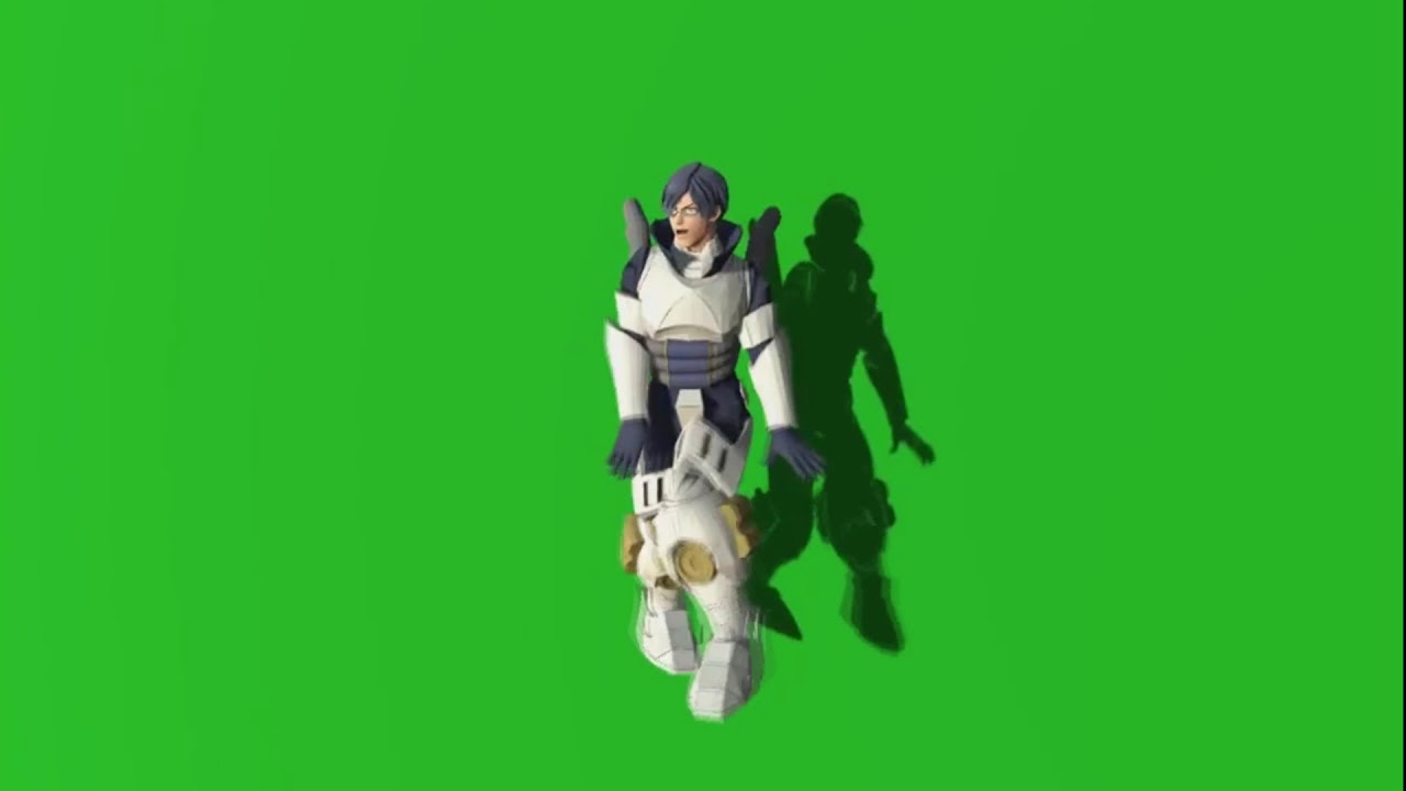 Tenya Iida Fortnite Default Dance but Green Screen (Post Killing Stain)
