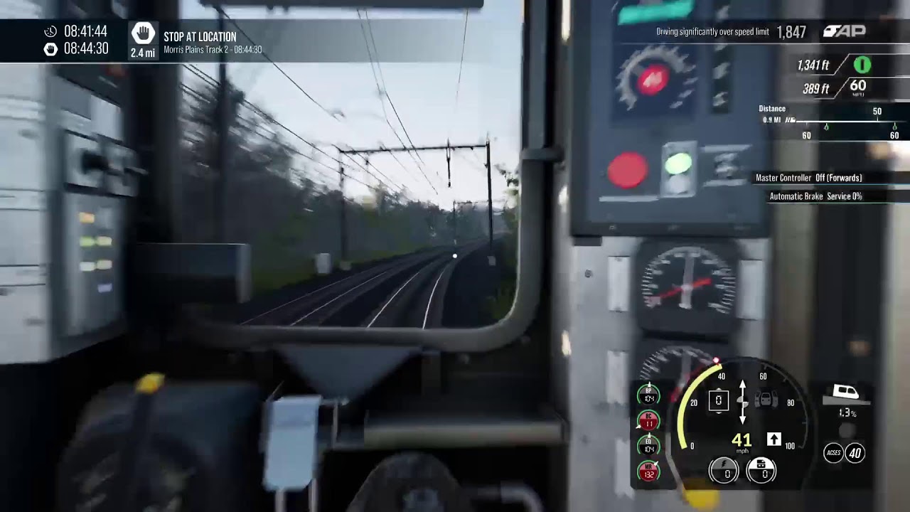 TSW6 NJTransit Train 626 Dover- Hoboken With 250th anniversary USA EMU