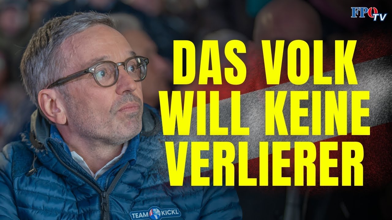 Herbert Kickl k&uuml;ndigt Abrechnung mit der Verlierer-Ampel an!