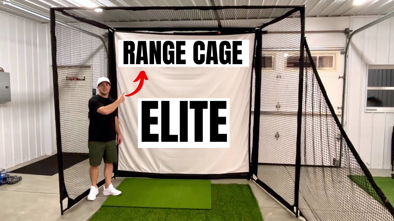 Range Cage Elite Review! Budget Golf Simulator Enclosure for Home 2025