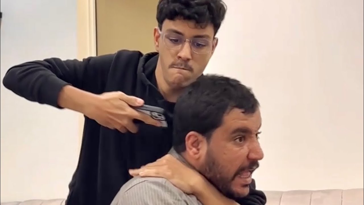 سنابات ضاري الفلاح | مقلب اصيل حلق شعر ابوخالد 😭😂😂😂'