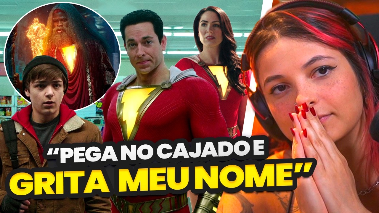 ASSISTI SHAZAM PELA PRIMEIRA VEZ E FOI MAIS ESQUISITO DO QUE EU ESPERAVA KKKK