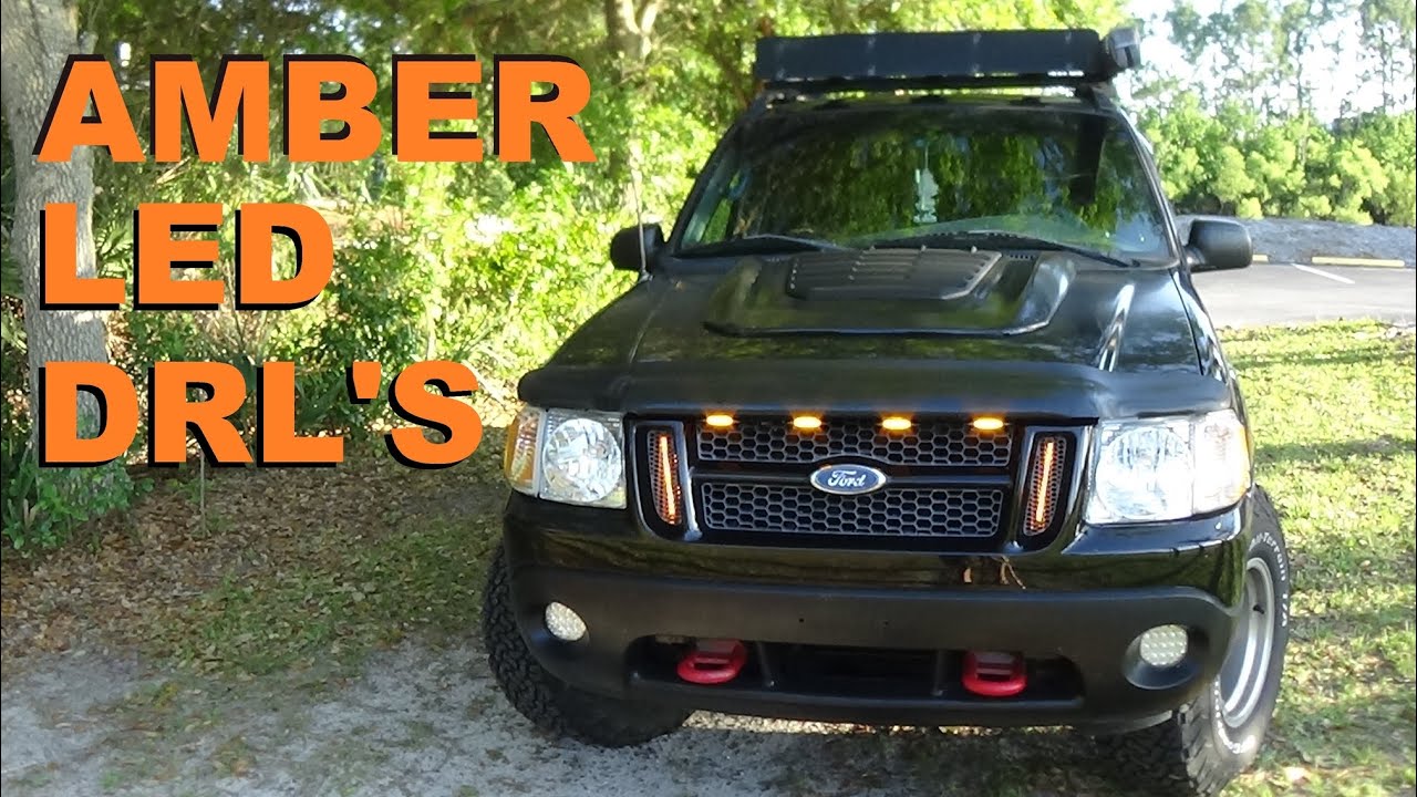 EXPLORER SPORT TRAC AMBER LED DRL'S (SUPER BRIGHT)
