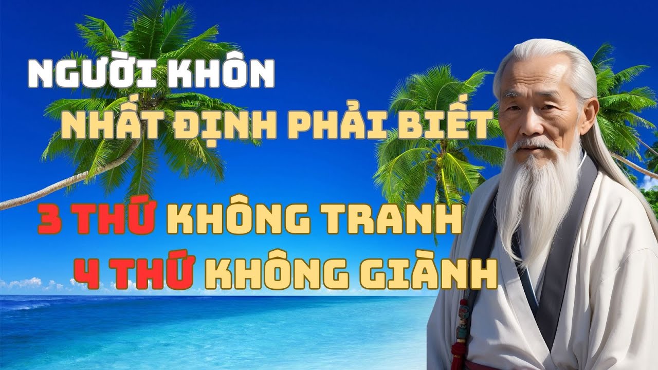 Người Khôn Nhất Định Phải Biết – 3 Thứ Không Tranh, 4 Thứ Không Giành | Tinh Hoa cuộc sống