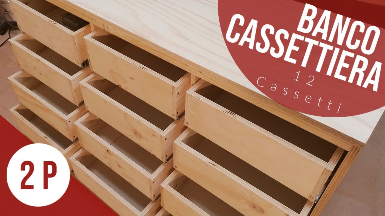 Semplice Banco Cassettiera a 12 cassetti  - Vediamo come fare - Parte 2