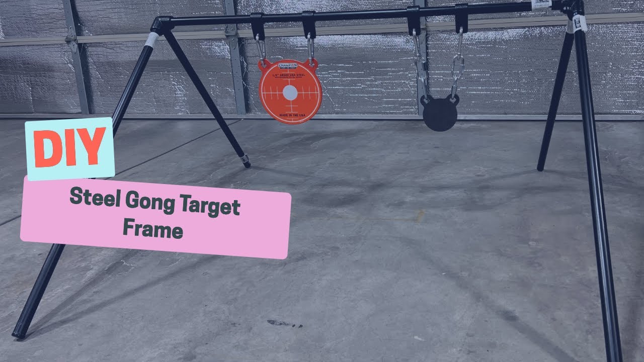 DIY AR500 Steel Gong Target Frame | Hanging Target Frame