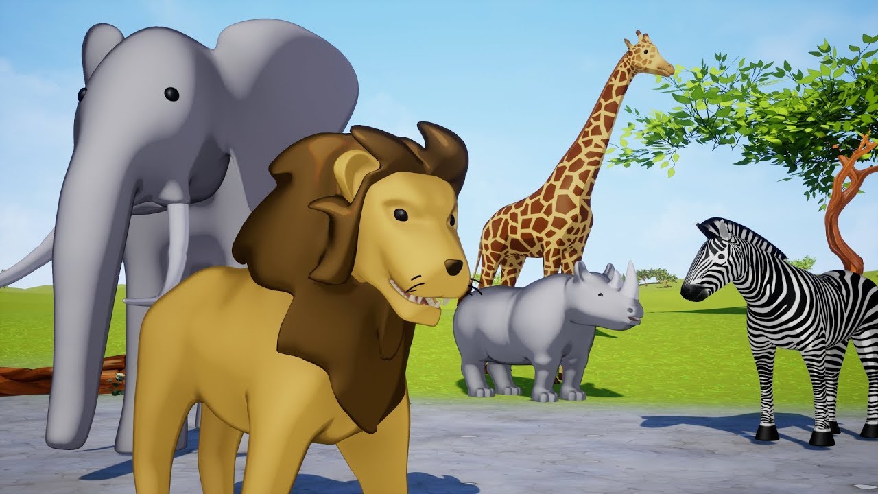 Wild animals name and sound