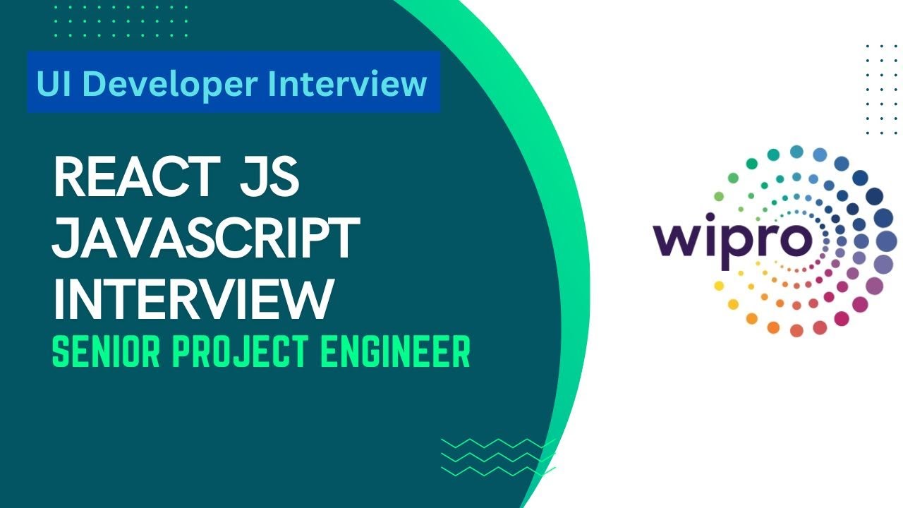 Wipro L2 Round React & JavaScript Interview | React Interview | JavaScript Interview