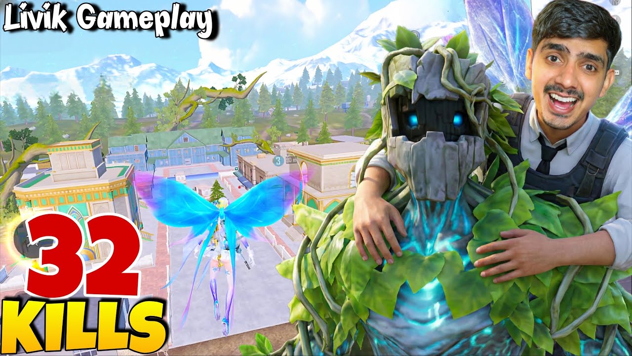 BGMI NEW 4.2 UPDATE LIVIK MAP GAMEPLAY | 32 KILLS LIVIK GAMEPLAY BGMI - KILL CHOR