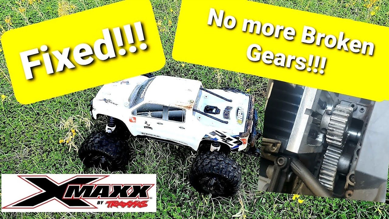Traxxas Xmaxx - Gear problem fix! & Spektrum 1250kv Motor upgrade!
